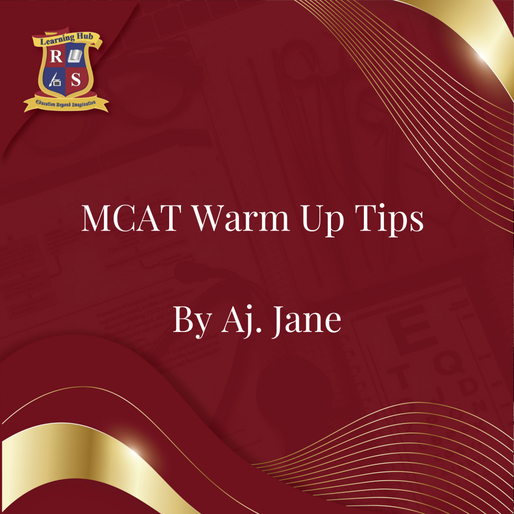 MCAT Warm Up Tips